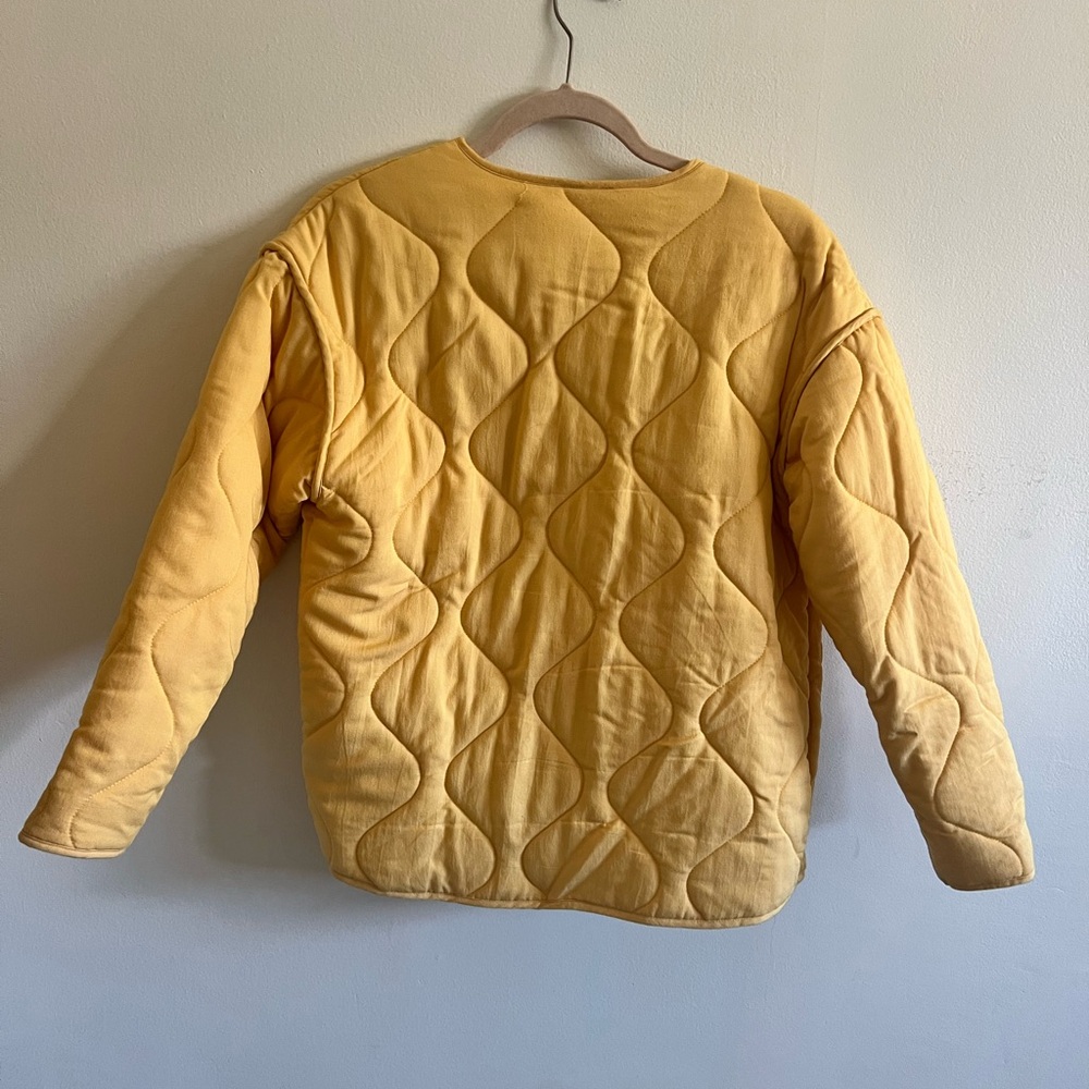 Sadie & Sage Amari Quilted Yellow Jacket Size S